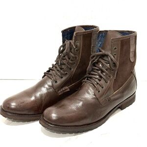 Call It Spring Dark Brown lace‎ up Leather Boots 11